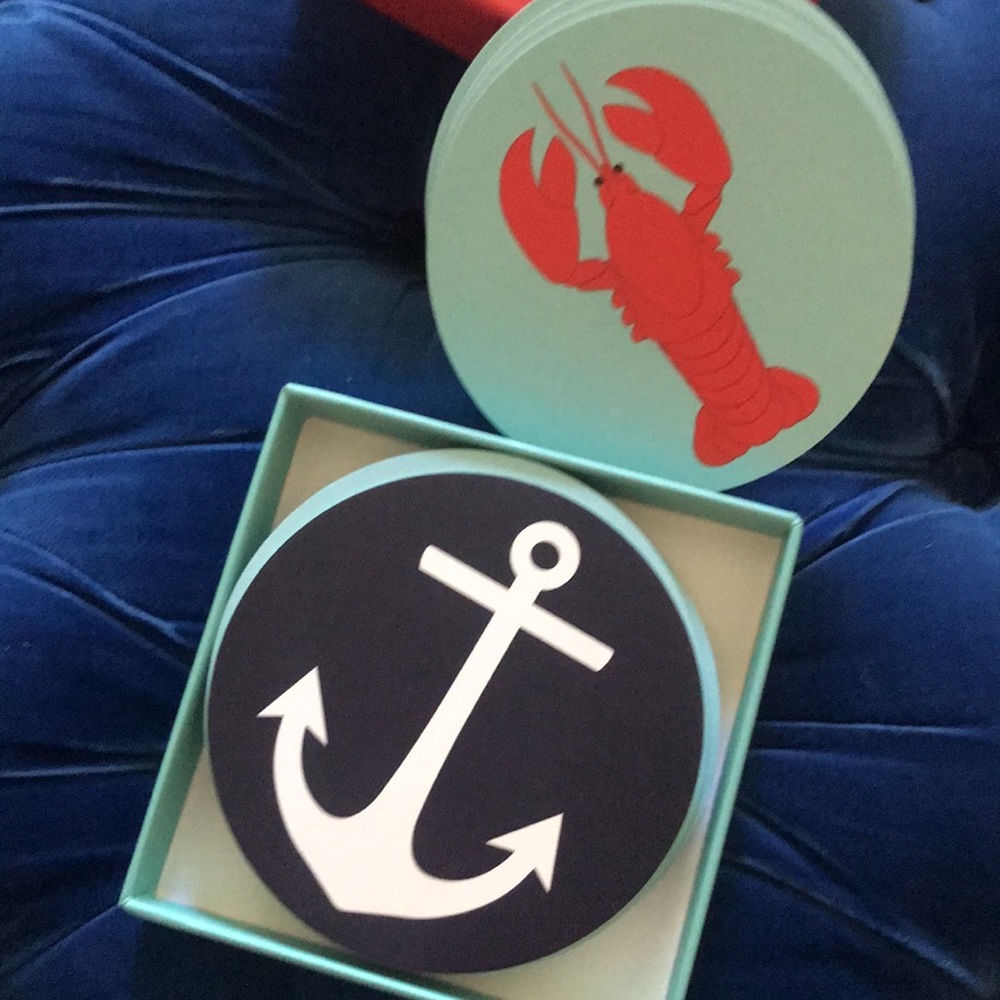 🦞 16 Reversible ‘SunnyLife’ Coasters - Picture 7 of 8